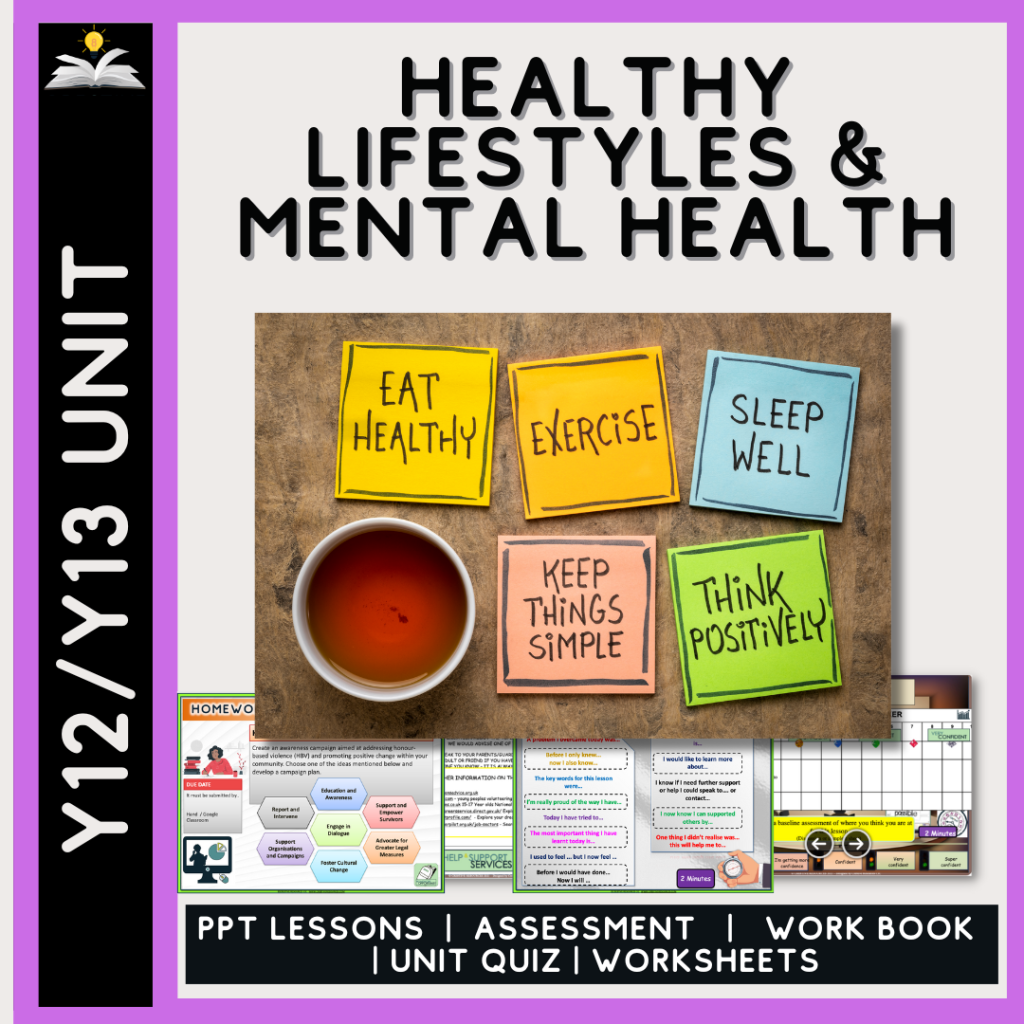 Cre8tive Resources - KS5 Y12 Healthy Lifestyles & Mental Health