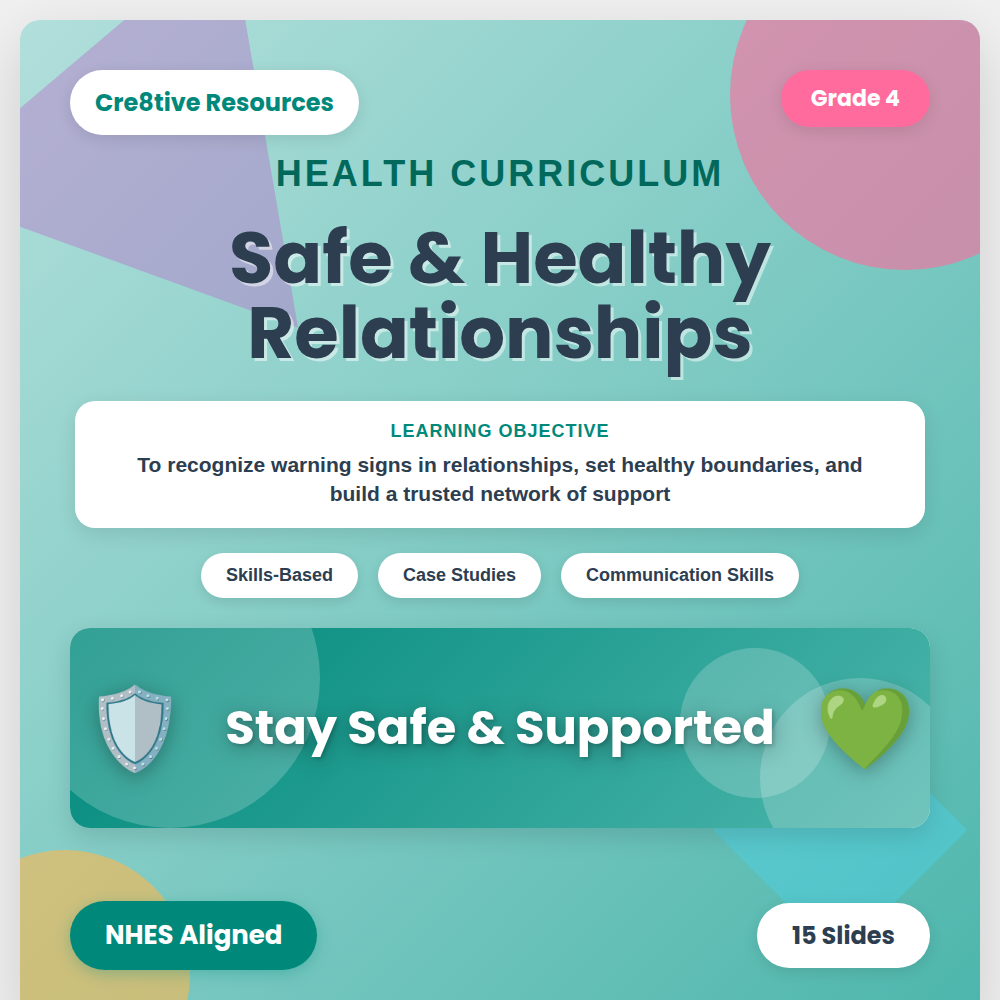Cre8tive Resources - Building Safe and Healthy Relationships